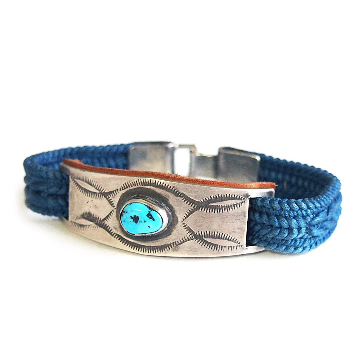 BRAID PLATE ON TURQUOISE BRACELET④