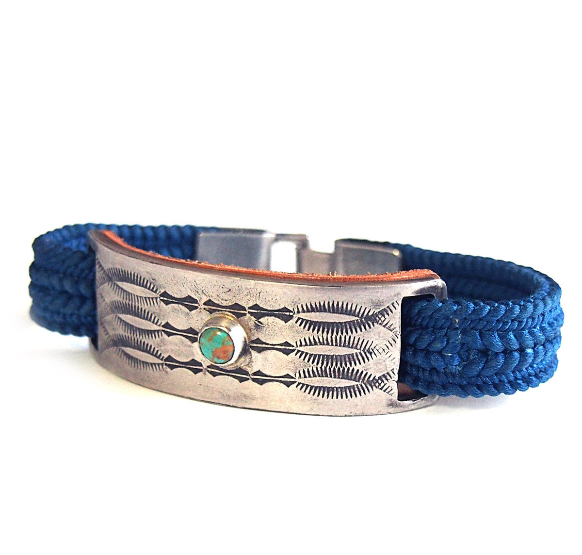 BRAID PLATE ON TURQUOISE BRACELET③