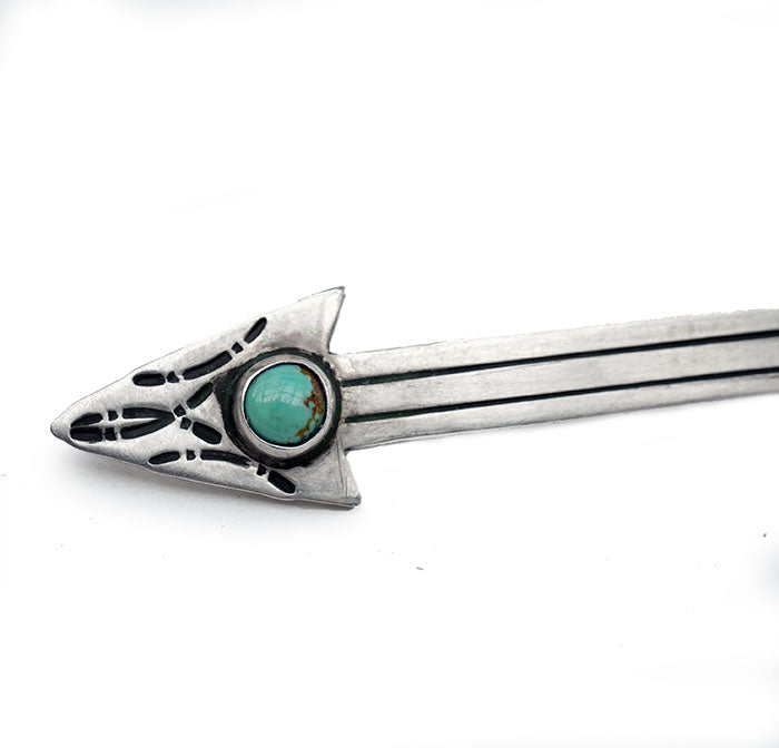 CHAFF | Turquoise Silver Arrow Pin